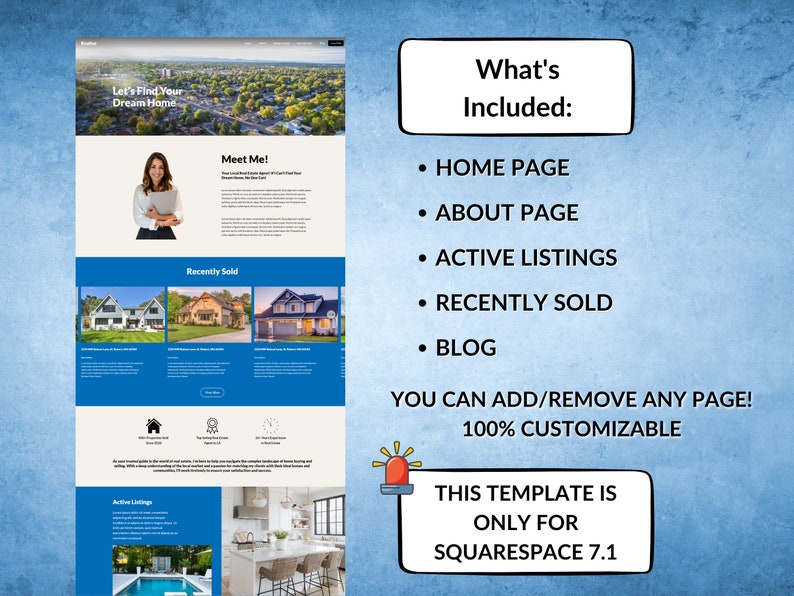 Squarespace Template for Real Estate Agents & Realtors Etsy Squarespace Template for Real Estate Agents & Realtors Etsy