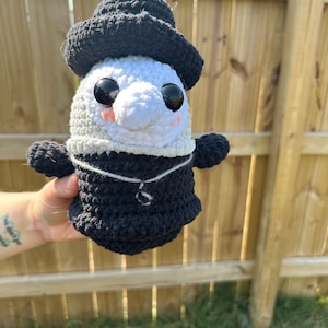 Plaguey Boi Plague Doctor Crochet Plush