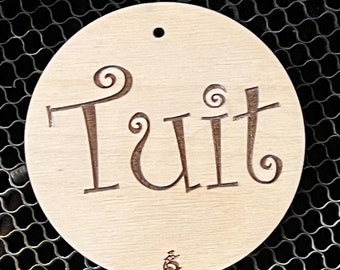 A round tuit! Are you tired of hearing I will get that when I get around to it? Conversation piece in 3 sizes, laser cut from 1/4" plywood