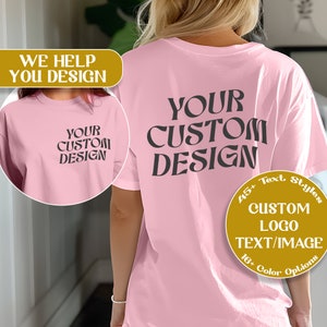 Custom Gildan 5000 Shirt, Custom T Shirt, Custom Text Shirt, Custom Photo T Shirt, Custom Logo Shirt, Custom Shirt, Personalized Shirt