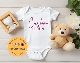 Custom Baby Onesie Shirt, Custom Baby Bodysuit, Custom Baby Shower Shirt, Custom Birth Announcement, Custom Newborn Shirt, Infant Shirt