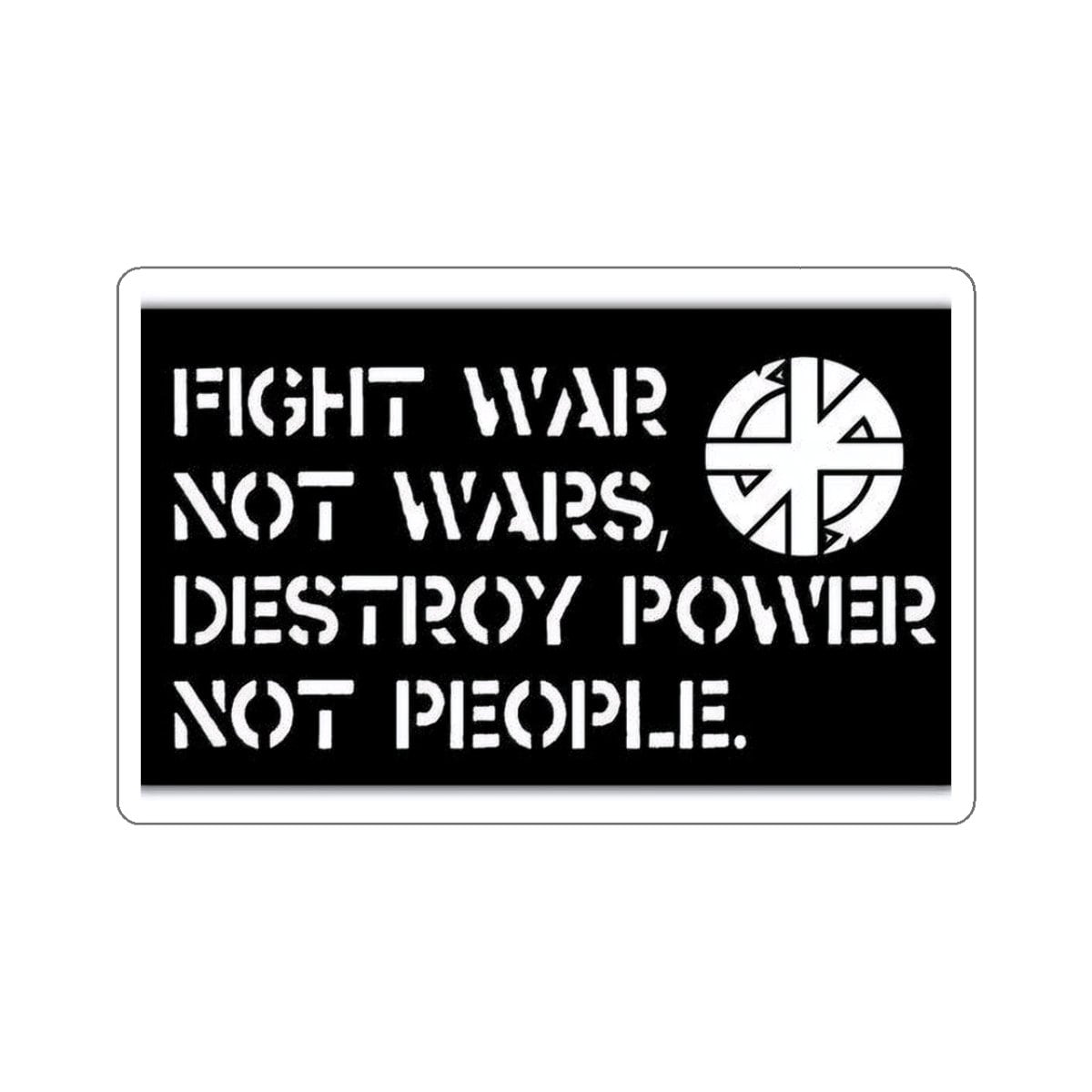 Crass Punk Sticker - Fight War Not Wars - Etsy
