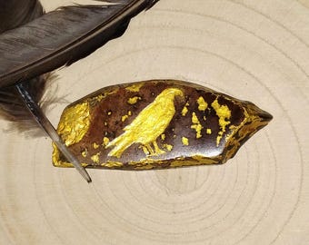 Raven Fylgja River Stone