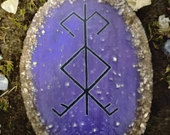 One-of-a-Kind Norse Protection Bindrune Plaque – Mind, Body, Spirit Shield