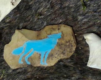 Wolf Fylgja River Stone