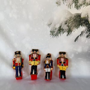 nutcracker tree decor classic Christmas set of 4