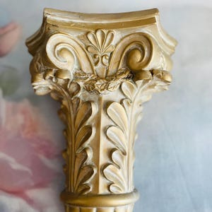 carved baroque sconce Florentine style ivory gold resin shelf classic gallery wall