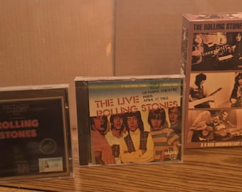 The Rolling Stones - SEALED Легенды Зарубежного Рока (1 cd) + SEALED Live Rolling Stones (1 cd) + Four Guitar Gods Box Set (3 DVD SELLADOS)