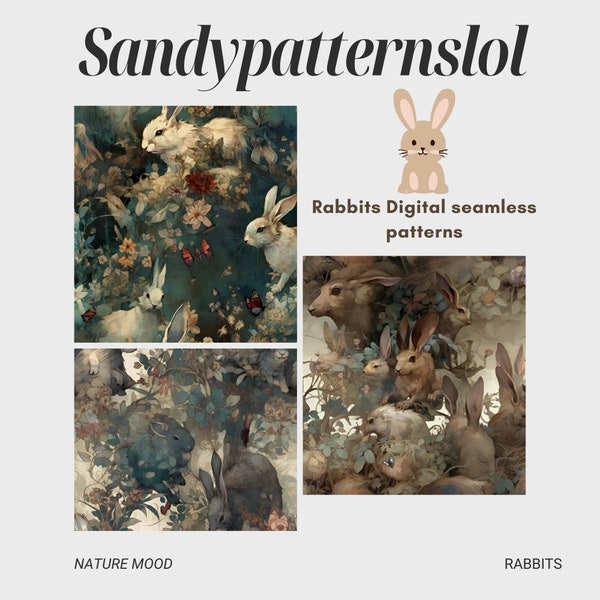 Primitive Rabbit Patterns - Etsy