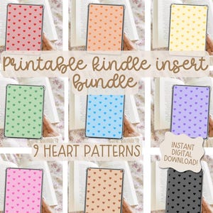 Digital Kindle Insert,Printable Insert,Kindle Accessory,Kindle Case,Digital Download,Instant Download,Insert,Kindle Cover Insert,Case Insert