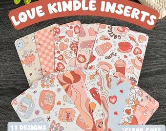 Inserto de cartulina para Kindle "Amor propio" para fundas transparentes. Afirmación positiva. Accesorio para Kindle Paperwhite. Regalo para amantes de los libros.