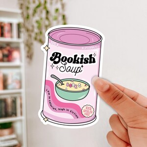 Funny Bookworm Sticker: Water Resistant Vinyl Laptop Decal