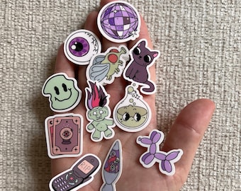 Pastel Goth Stickers|Create Your Own Small Sticker Pack|Mini Sticker Pack|Tiny Sticker|Phone Case Sticker|1 inch Sticker|Mini Vinyl Sticker|