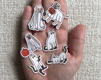 Spooky Mini Sticker Pack|Tiny Sticker|1 inch Stickers|Little Stickers|Phone Case Stickers|Create Your Own Sticker Pack|Small Vinyl Sticker