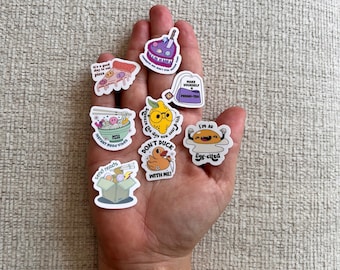 Funny Mini Stickers: Water-Resistant Vinyl Pick Your Own Stickers