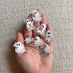 Cute Ghost Stickers|Create Your Own Small Sticker Pack|Mini Sticker Pack|Tiny Sticker|Phone Case Sticker|1 inch Sticker|Mini Vinyl Sticker|