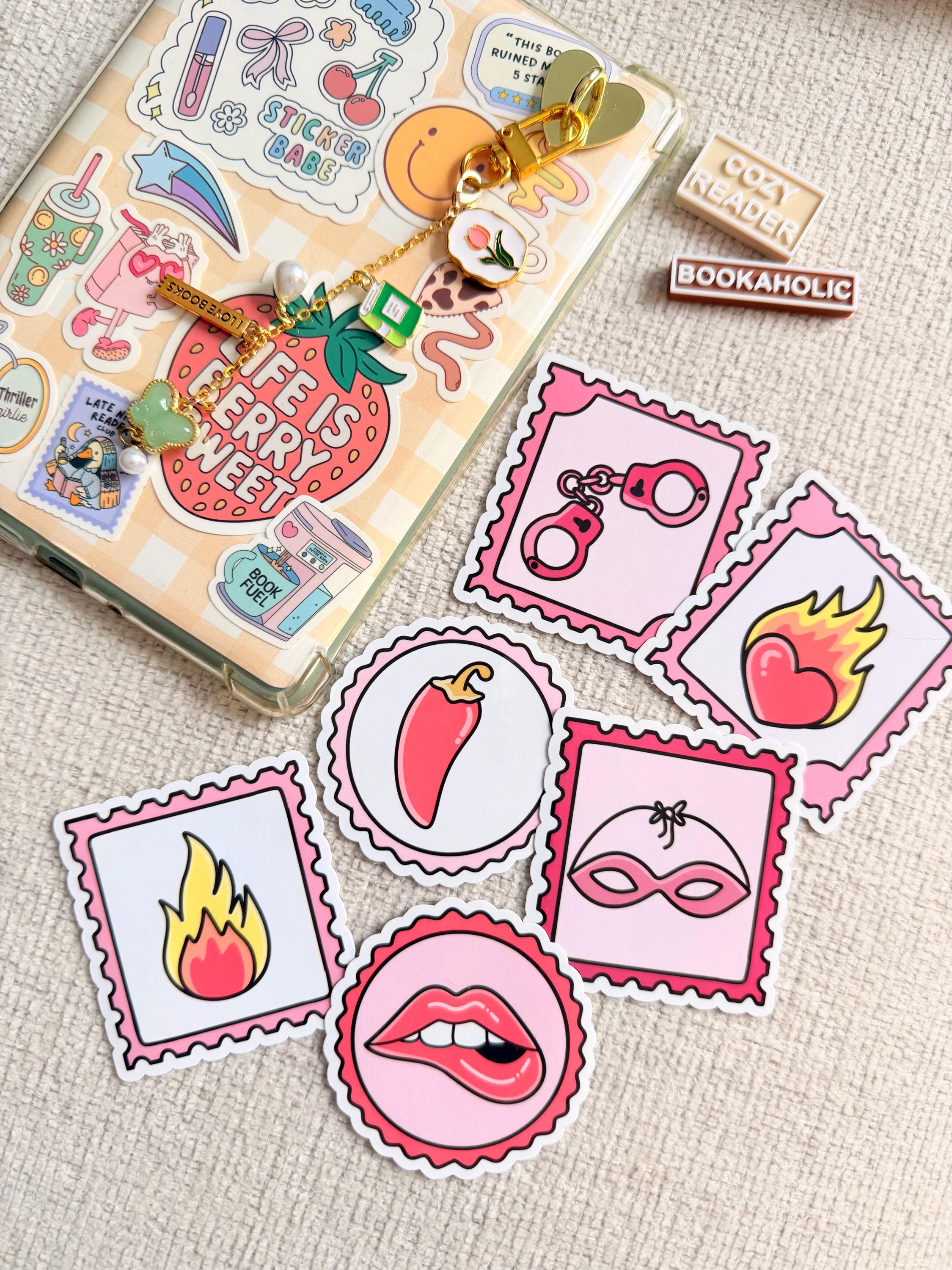 Smut Bookish Stamp Sticker Spicy Romance Kindle Sticker Book Lover ...