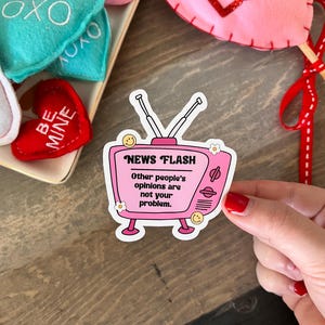 Girly Pink Mental Health Sticker|Positivity Sticker|Positive Affirmation Encouraging Sticker|Coquette Sticker|Kindle Sticker|Self Love