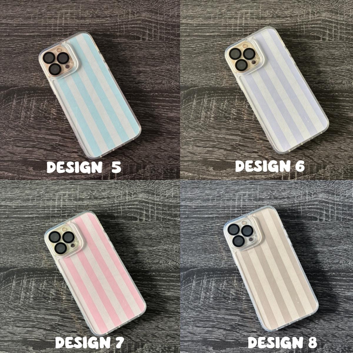 Phone Case Insert Striped Cardstock Phone Case Insert iPhone Accessory for Clear Cases ...