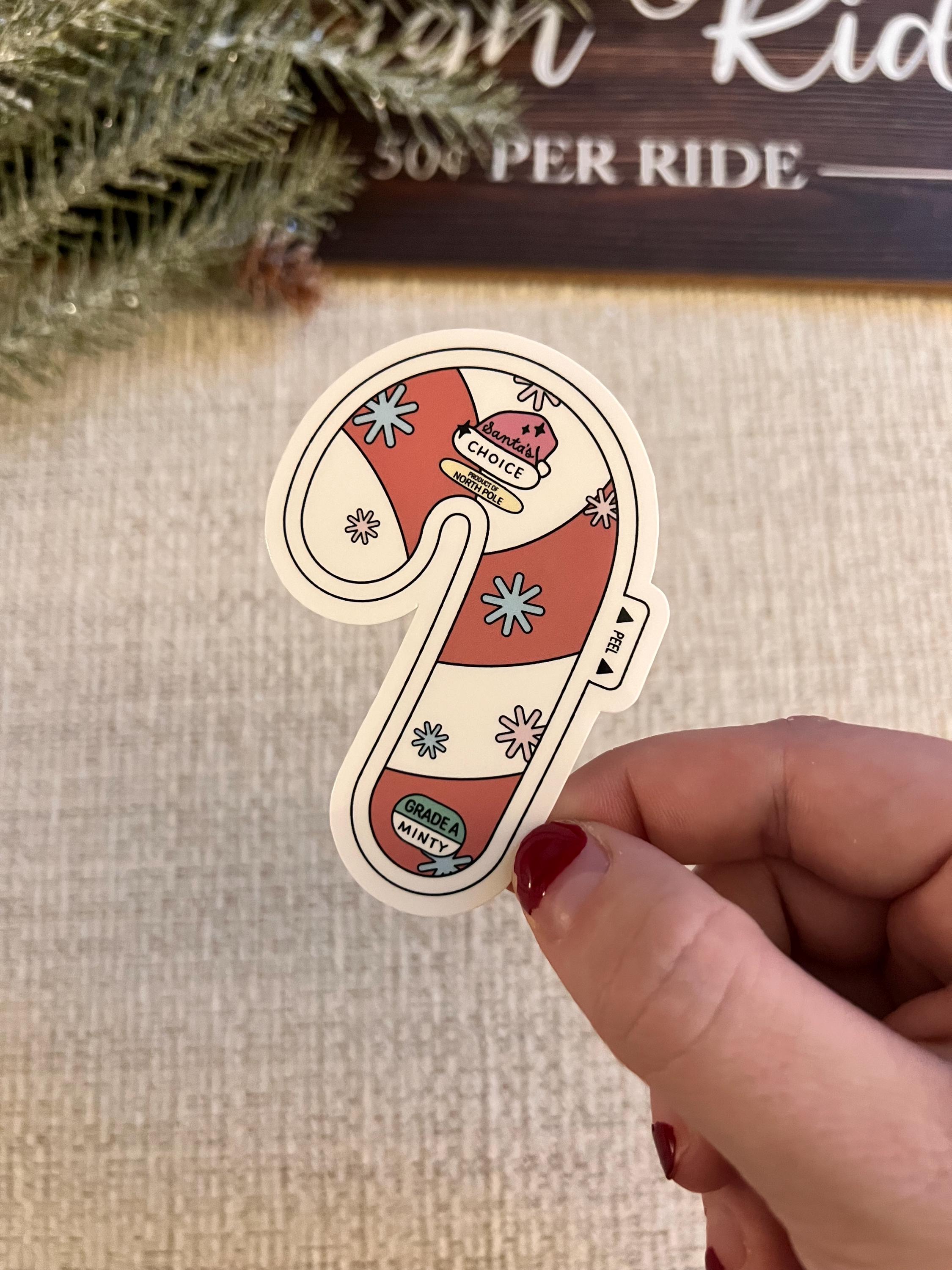 Holiday Sign Sticker Retro Vintage Christmas Sign Stickers|christmas Coffee|festive Holiday ...