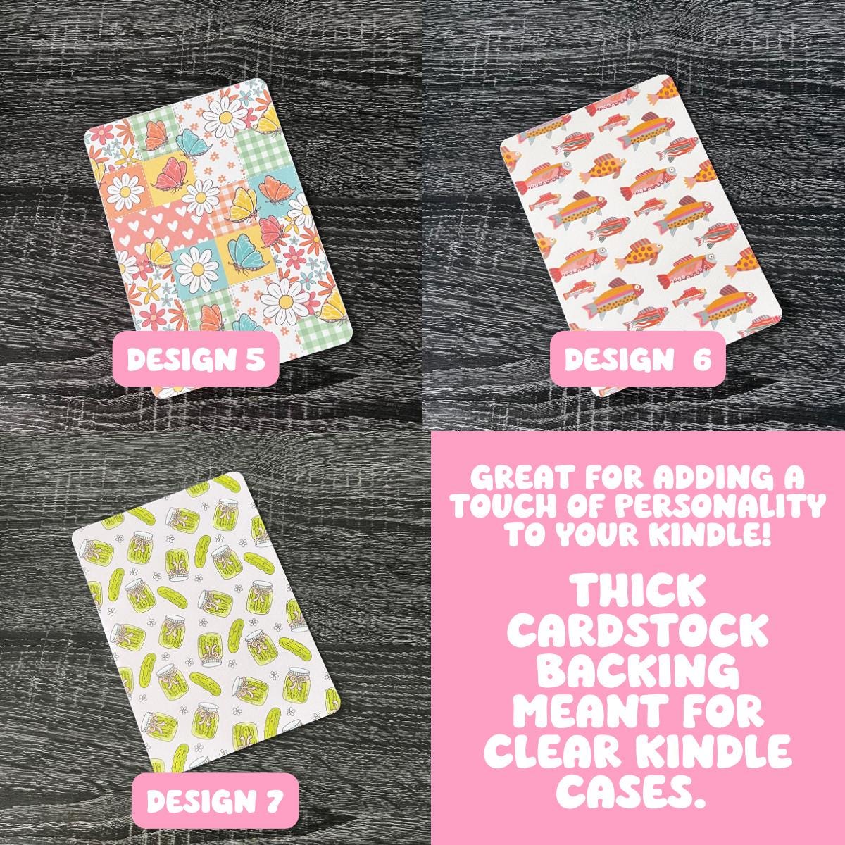 Summer Kindle Inserts - Cardstock Insert for Clear Case Covers - Etsy