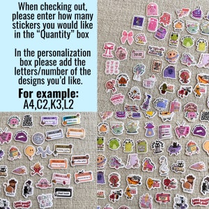 Create Your Own Funny Mini Sticker Pack Water Resistant Vinyl Stickers Funny Mini Sticker Pack Water Resistant Vinyl Stickers Set image 9