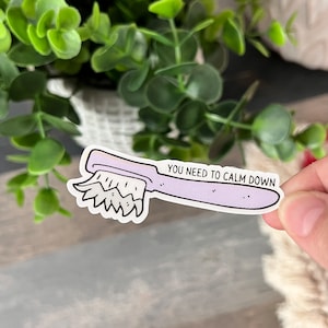 Funny Dental Hygiene Sticker Water‑Resistant Vinyl Decal Tooth Sticker Dental Assistant Sticker Cute Trendy Aesthetic Dental Sticker