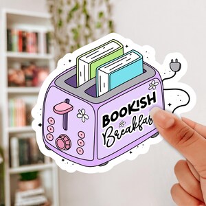 Trendy Bookworm Sticker: Funny Book Club, Kindle Reader