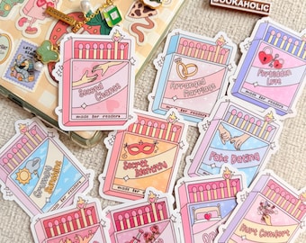 Book Trope Stickers Book Sticker Pack Slow Burn Sticker Enemies to Lovers Kindle Sticker Book Lover Sticker Sticker for Book Lover E‑Reader
