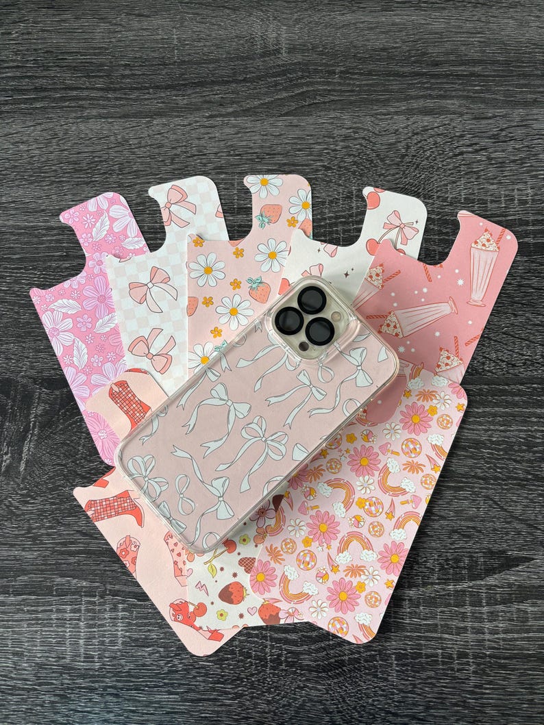 Phone Case Insert Coquette Cardstock Insert for Clear Phone Case Aesthetic iPhone Case ...