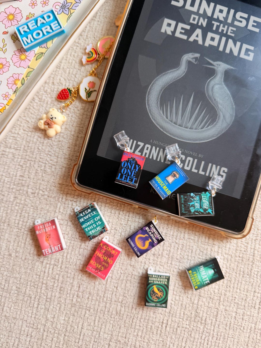 Custom Mini Book Dust Plug Kindle Phone Dust Plug Charm, Custom ...