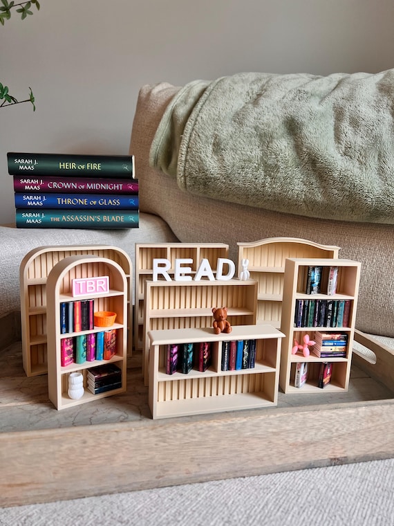 3D Mini Bookshelf Mini Books Anxiety Bookshelf Tiny Bookshelf Mini Bookshelf Decor Cute Miniature Gift for Book Lovers Bookish Gift