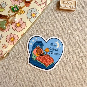 Cozy Cottagecore Bookish Sticker Pack Kindle Sticker Bundle Book Lover Sticker Bookworm Sticker E‑Reader Sticker Aesthetic Trendy Sticker Bild 2