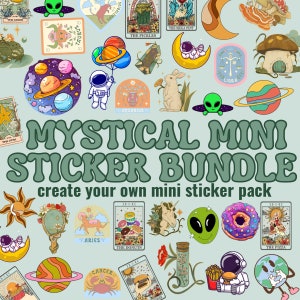 Create Your Own Mystical Mini Sticker Pack: Mystical Vinyl Stickers