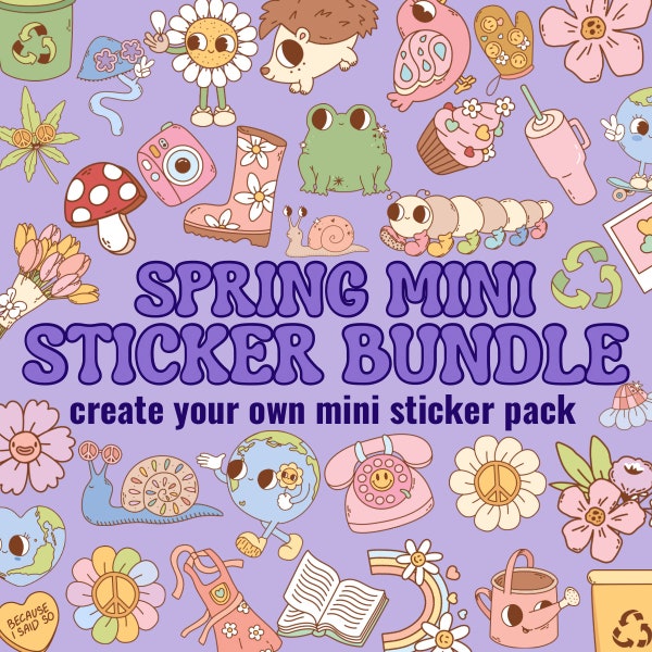 Create Your Own Small Sticker Pack|Mini Sticker Pack|Tiny Sticker|Phone Case Sticker|1 inch Sticker|Mini Vinyl Sticker|Small Vinyl Stickers