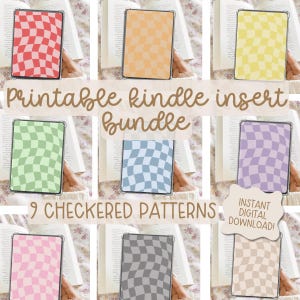 Digital Kindle Insert,Printable Insert,Kindle Accessory,Kindle Case,Digital Download,Instant Download,Insert,Kindle Cover Insert,Case Insert