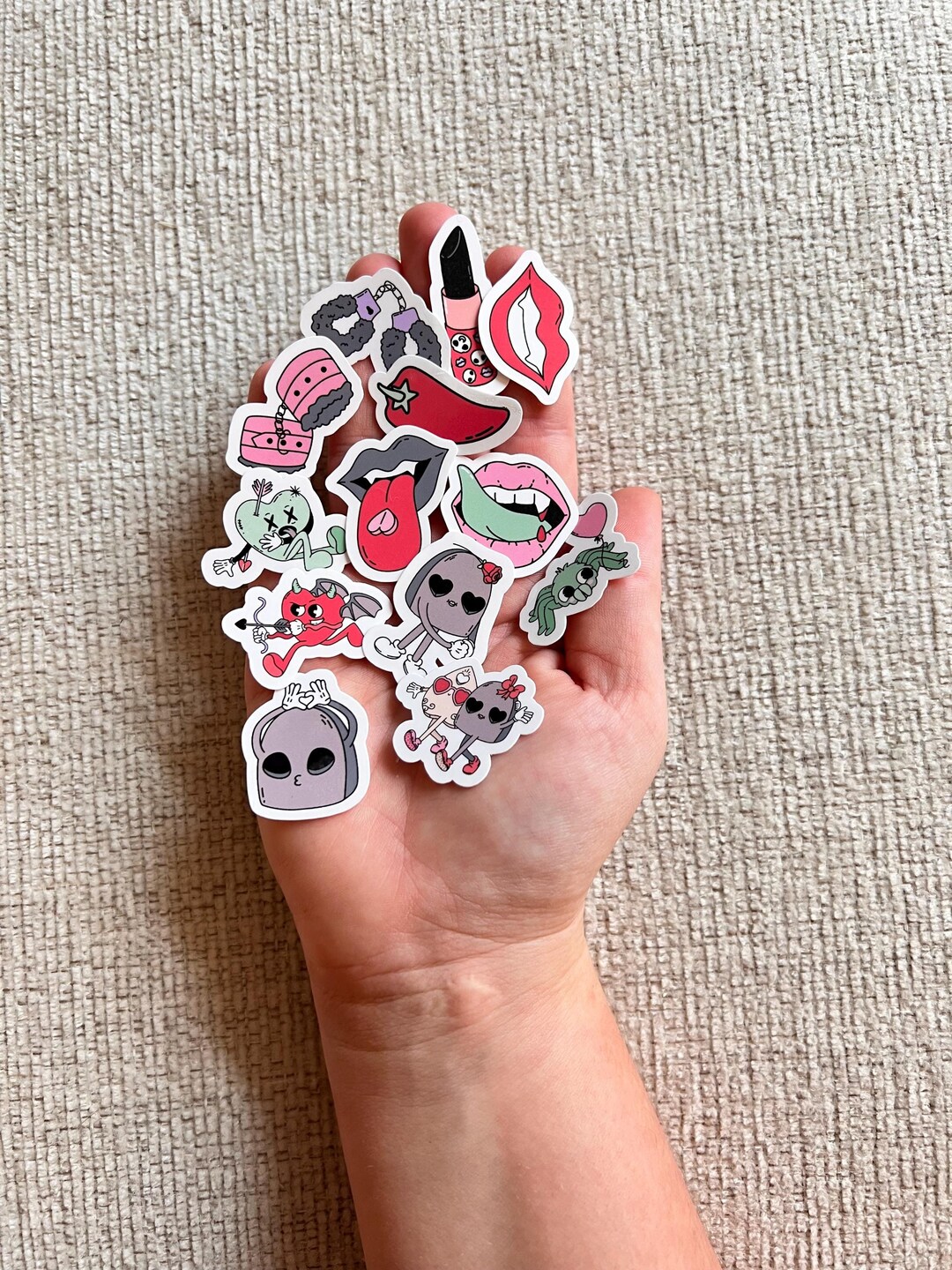 Dark Romance Mini Sticker Pack Water‑resistant Vinyl Stickers Tiny 1 ...