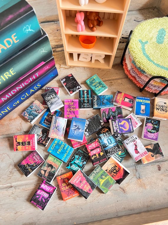 Mini Custom Books Miniature Books Mini Books Anxiety Bookshelf Tiny Book Mini Mini Bookshelf Gift for Book Lovers Bookish Gift Book Lover