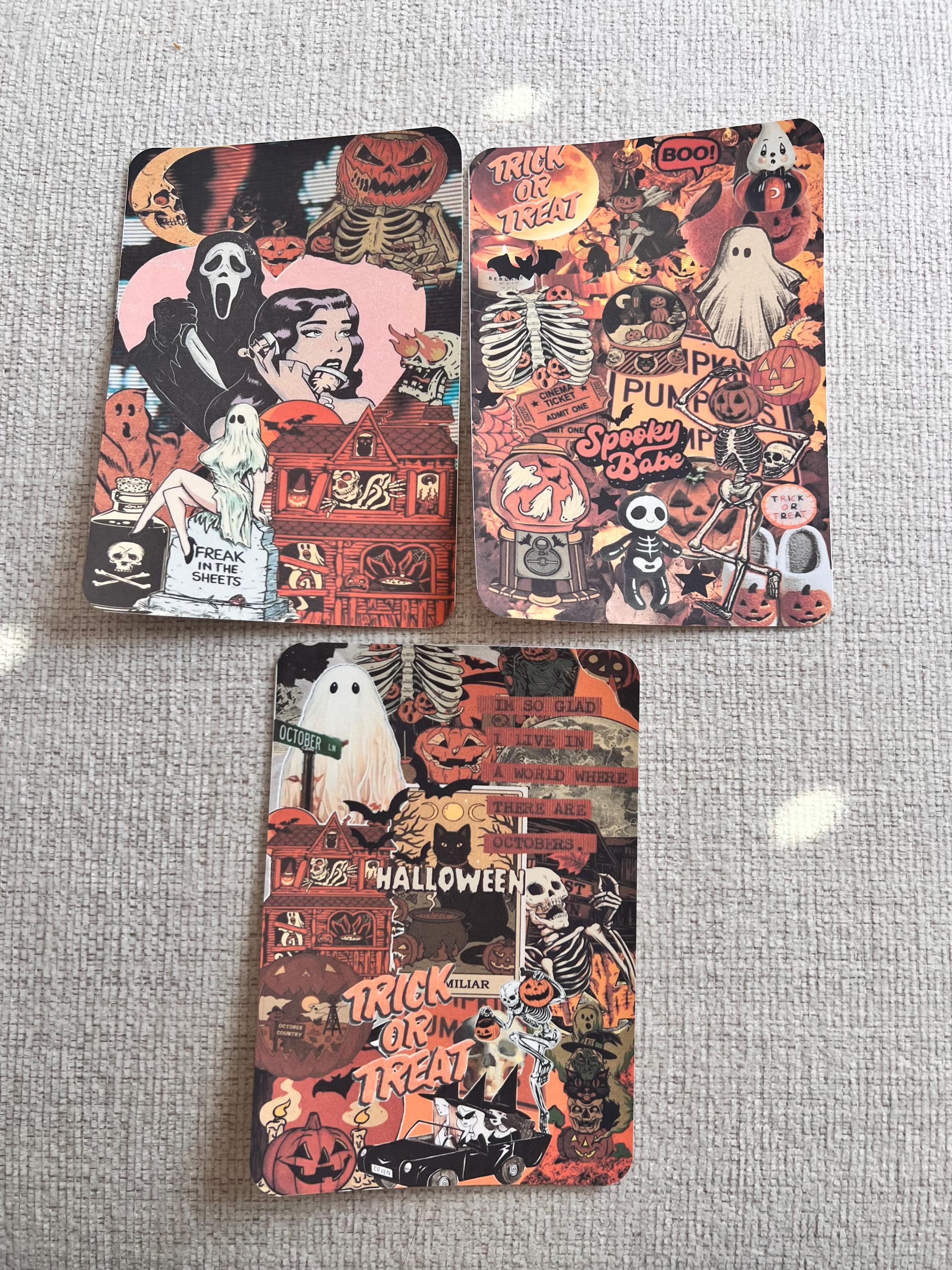 Vintage Halloween 2.0 Spooky Kindle Insert Cardstock Insert for Clear ...