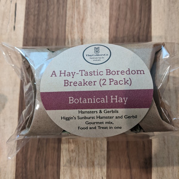 A Hay-tastic! Boredom Breaker|2 Pack|Suitable for|Hamsters|Gerbils|