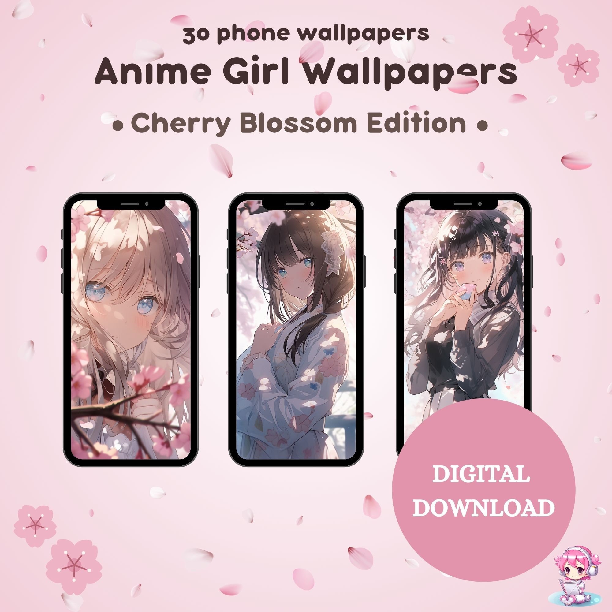 Wallpaper : cherry blossom, anime girls, pink hair 3000x2073 - V6nomSnake -  2236564 - HD Wallpapers - WallHere