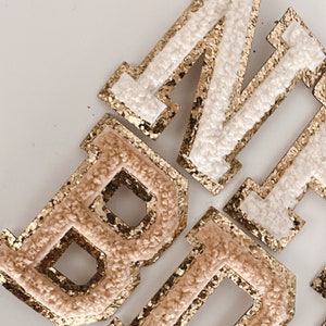 2” Varsity letters , chenille patches, iron-on