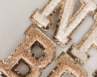 2” Varsity letters , chenille patches, iron-on