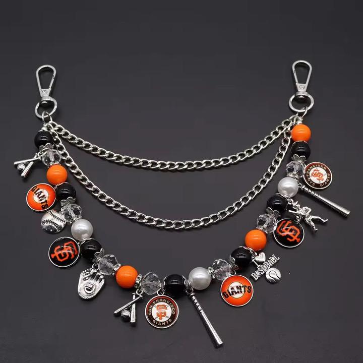 Multi-strand Baseball Chain With Charms for Purses and Keys. Los ...