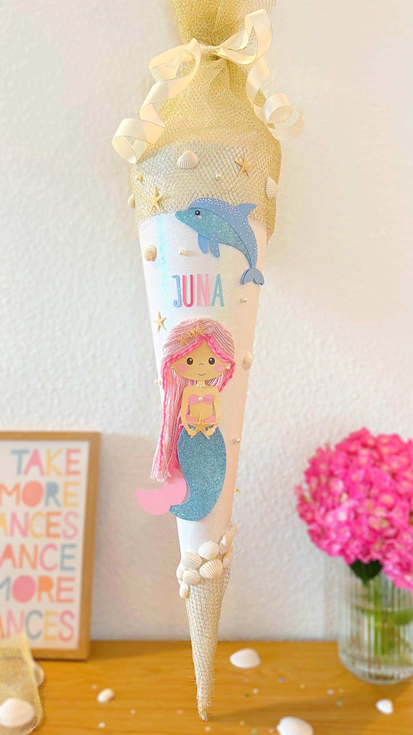 Roth Schultüte Delfine, 50 Cm, Rund, Mit Weißem