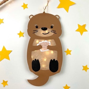 Otter Lantern Craft Template/SVG File/Parts to make by hand