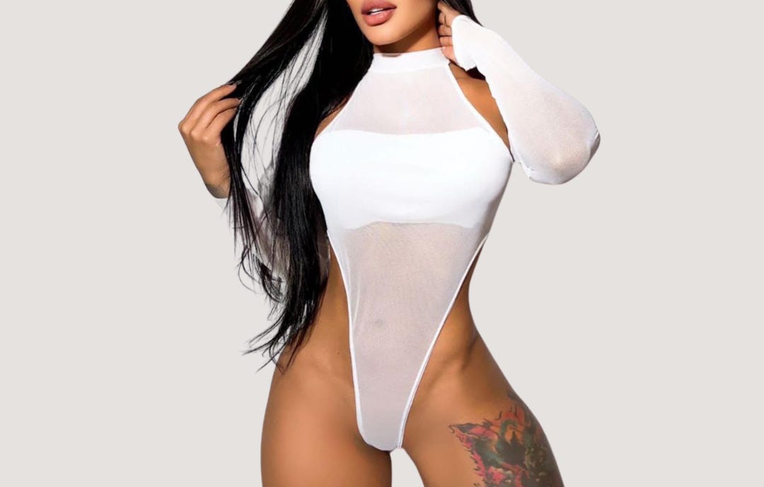 Mesh Cut Out Bodysuit