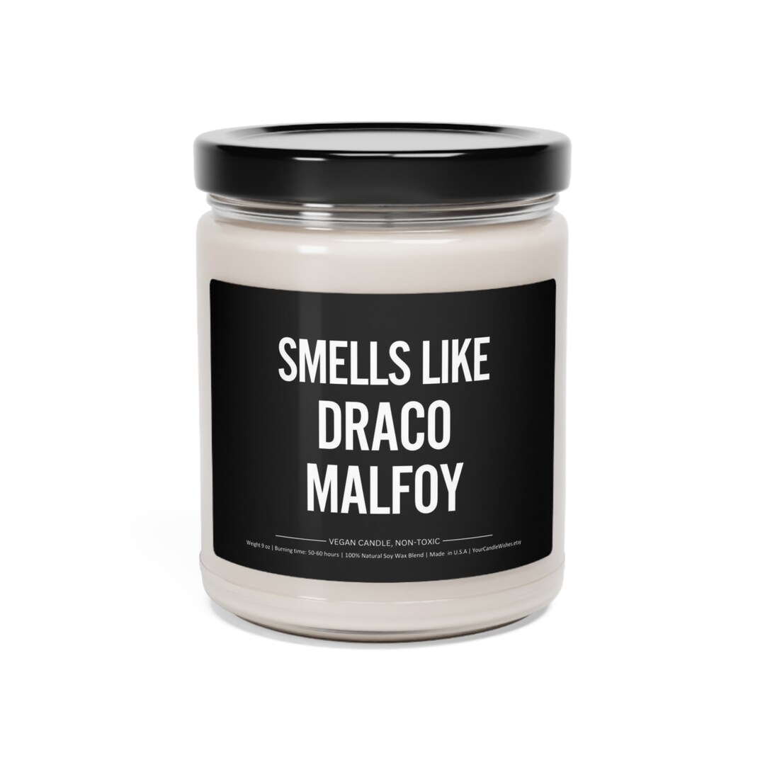 Smells Like Draco Candle Draco Malfoy Fangirl Soy Wax Etsy