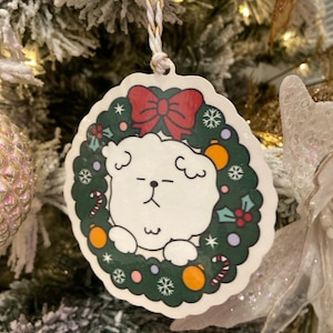 Pacotes de 8 cartões de enfeites de Natal, Natal, boas festas, Natal, enfeites fofos, decoração de Natal, pacote de 8