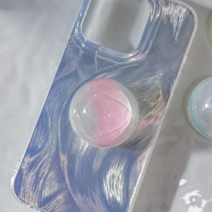 Phone Grip Holder magnetic phone grip Resin Griptok Phone Accessory Phone holder Gift Magnetic phone aesthetic magsafe phone grip Milkyway